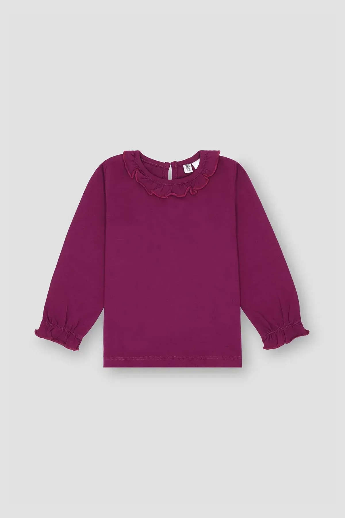 SOLID T-SHIRT FOR BABY GIRLS - PURPLE