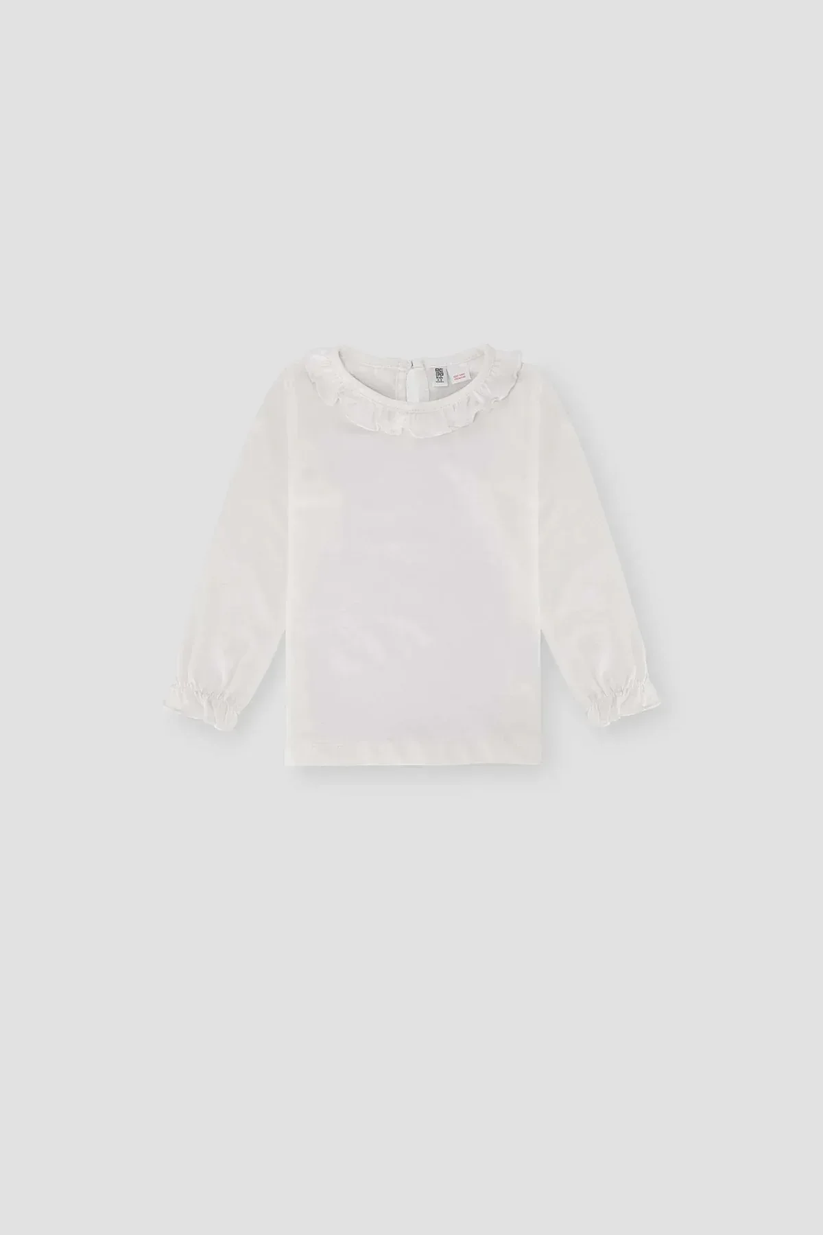 SOLID T-SHIRT FOR BABY GIRLS - WHITE