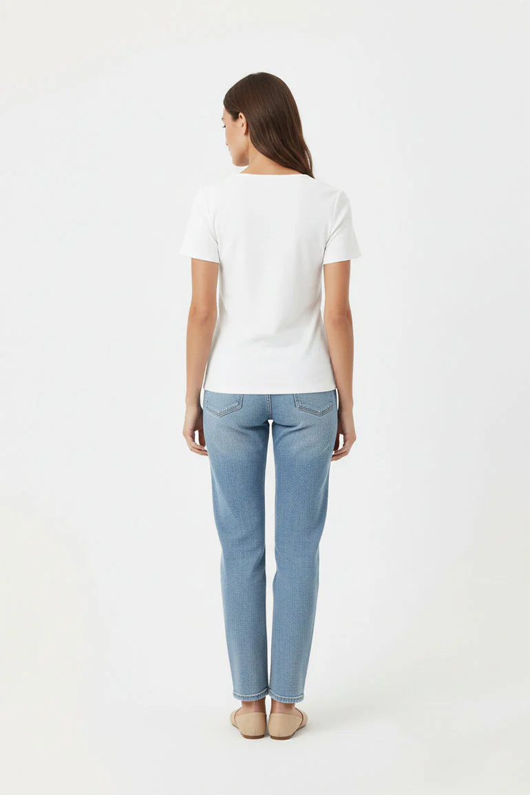 SOLID T-SHIRT FOR WOMEN - Image 2