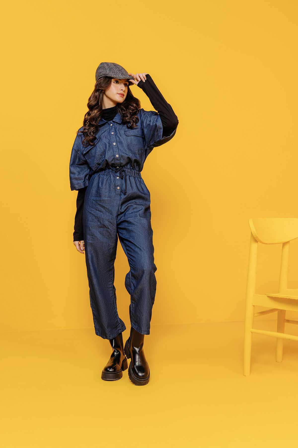 DENIM JUMPSUIT FOR WOMEN - Image 2