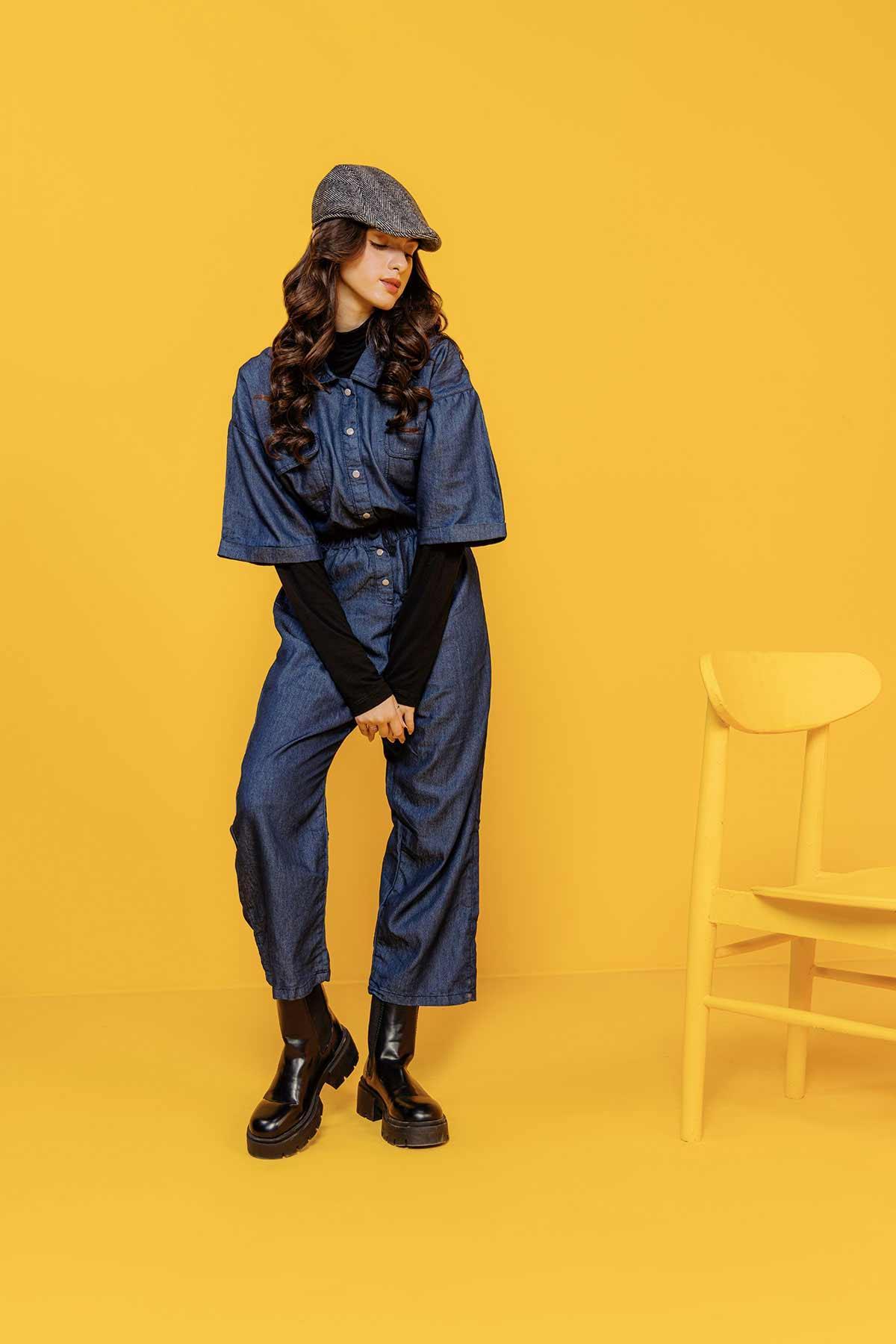 DENIM JUMPSUIT FOR WOMEN - Image 3
