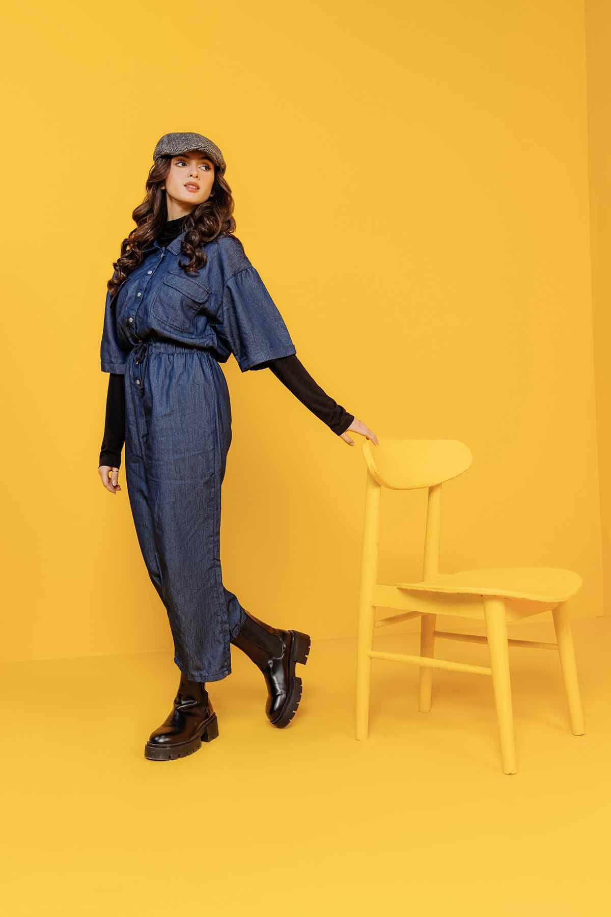 DENIM JUMPSUIT FOR WOMEN - Image 4