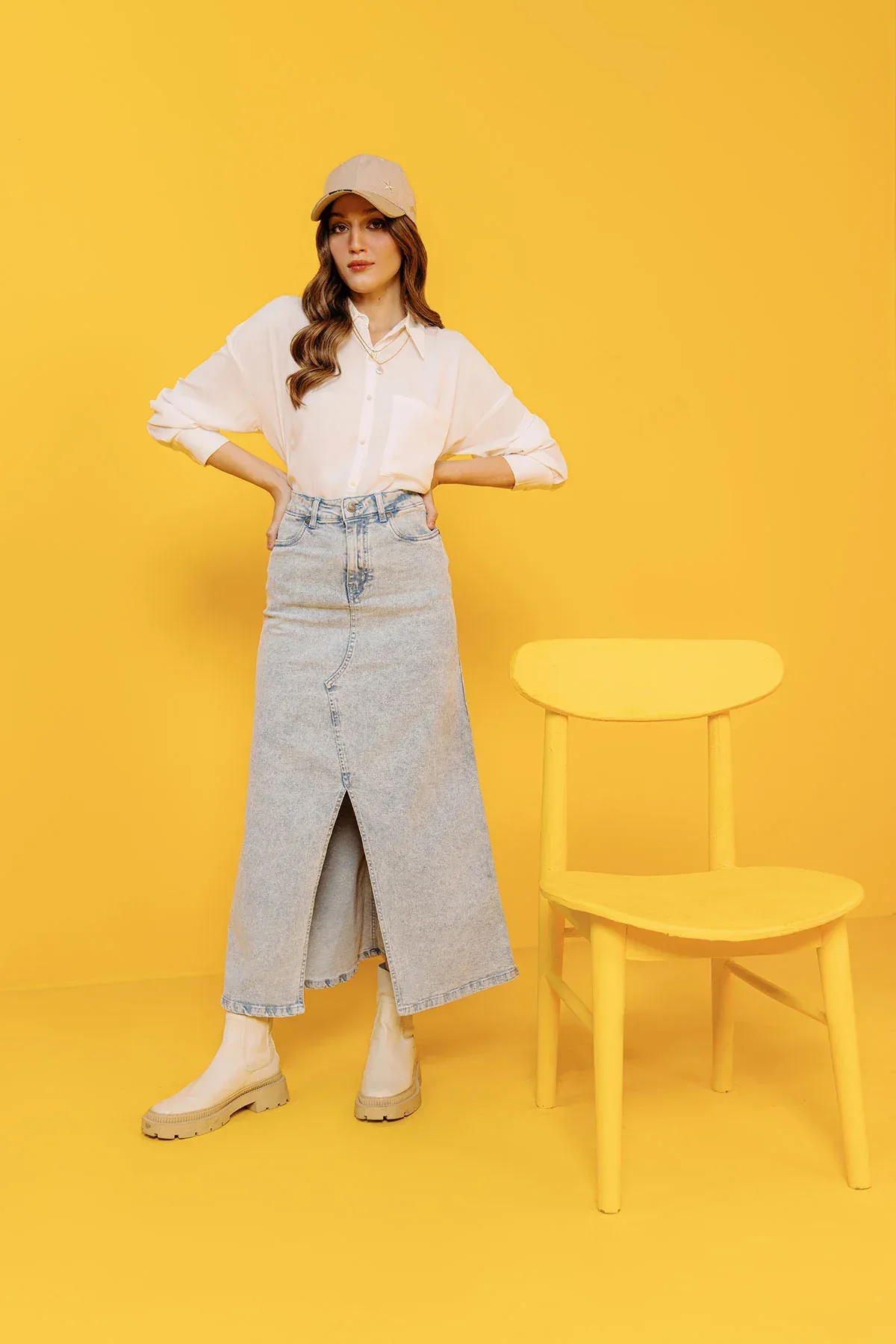 OVERSIZED SOLID SHIRT FOR WOMEN - Image 3