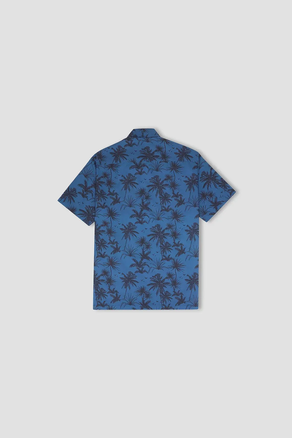 PRINTED HALF SLEEVE SHIRT FOR MEN - BLUE - Image 5