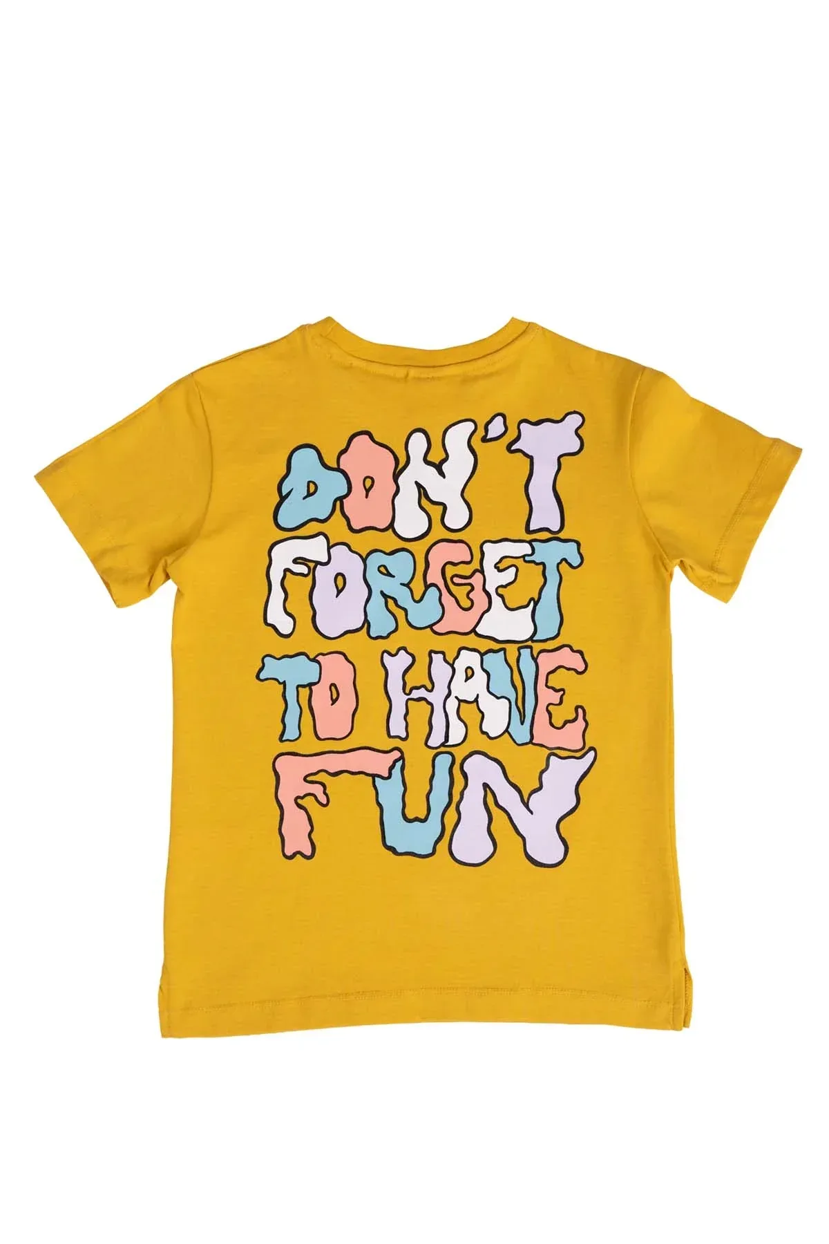 ILLUSTRATED GRAPHIC T-SHIRT FOR BOYS - GOLD YELLOW