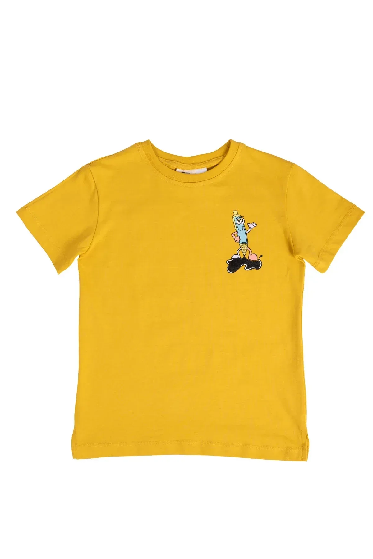 ILLUSTRATED GRAPHIC T-SHIRT FOR BOYS - GOLD YELLOW - Image 2
