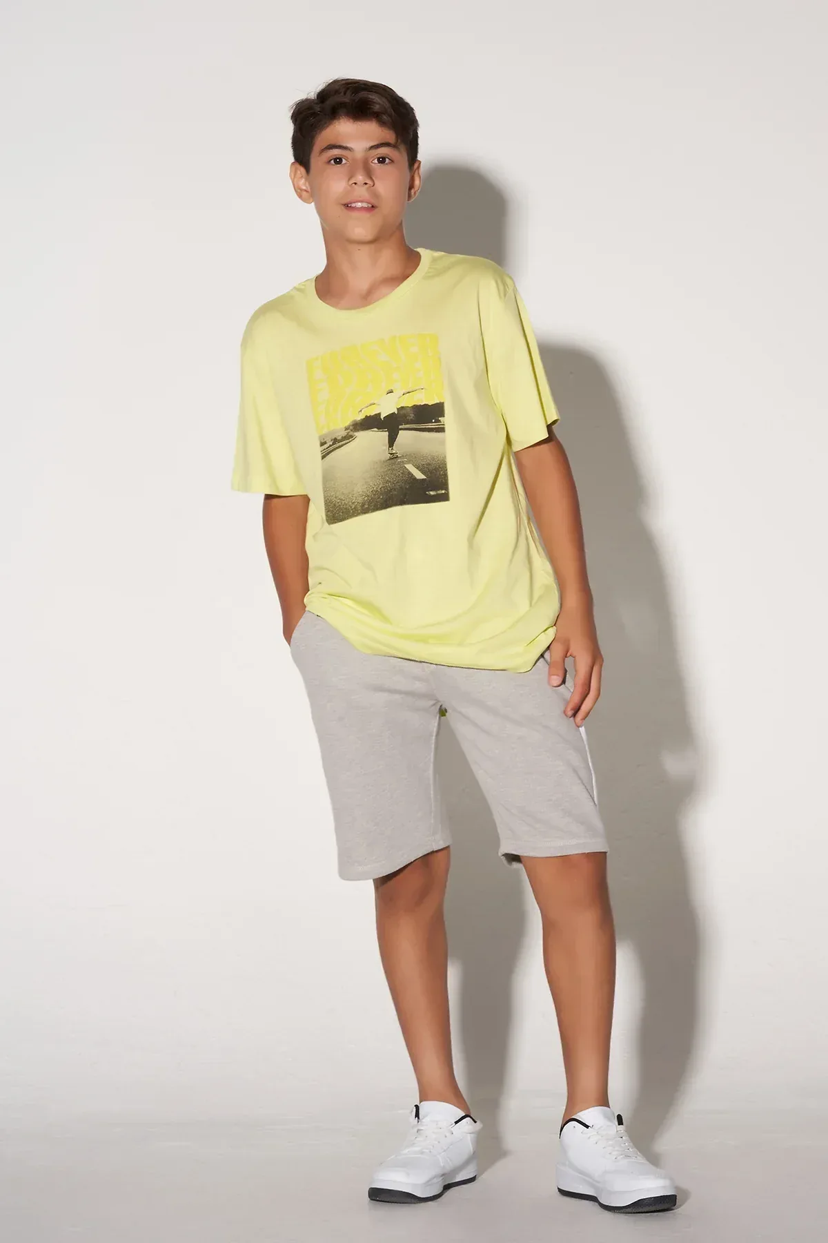 GRAPHIC T-SHIRT FOR BOYS - LIME