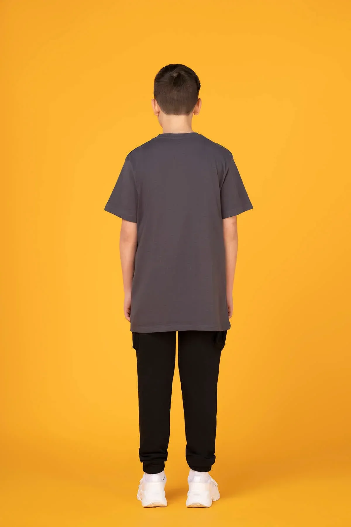 CARGO JOGGER FOR BOYS - BLACK - Image 2