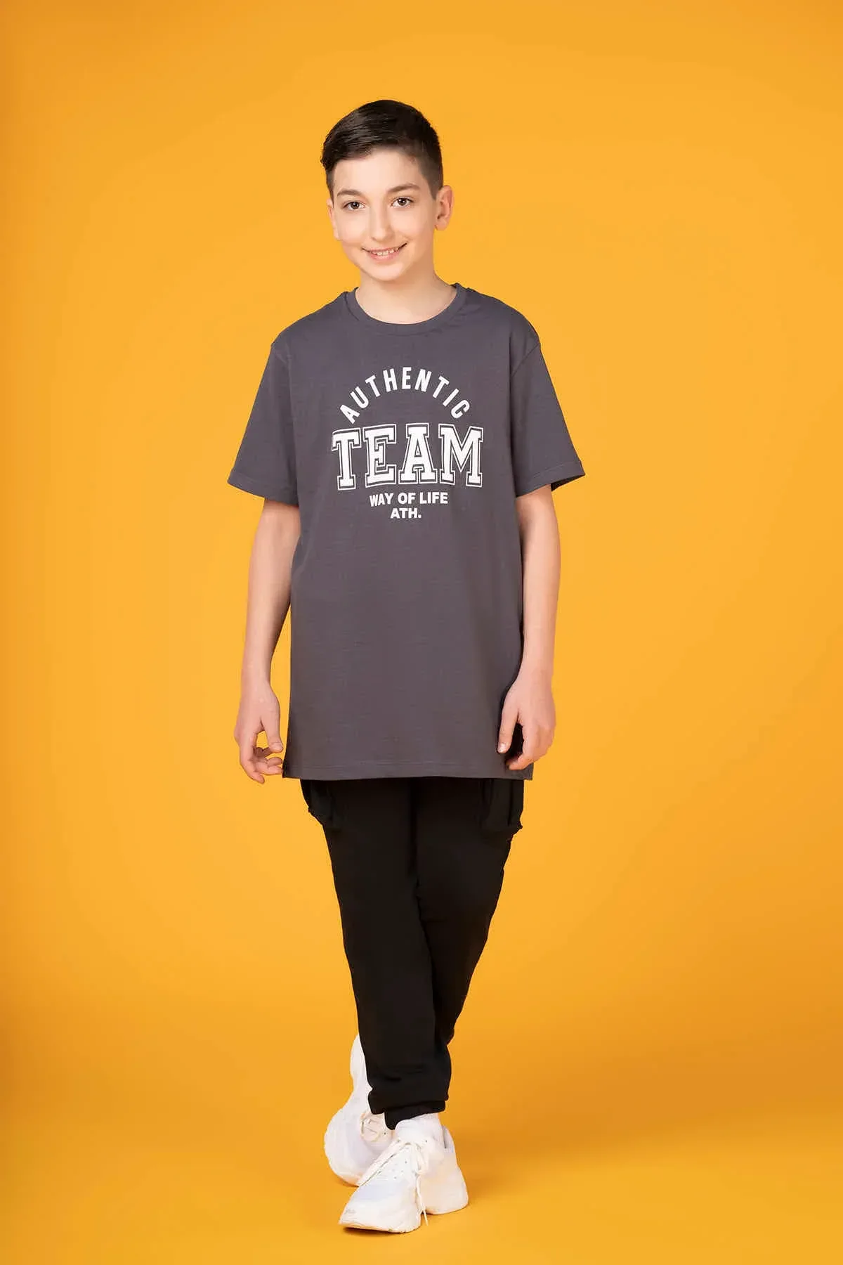 CARGO JOGGER FOR BOYS - BLACK - Image 3