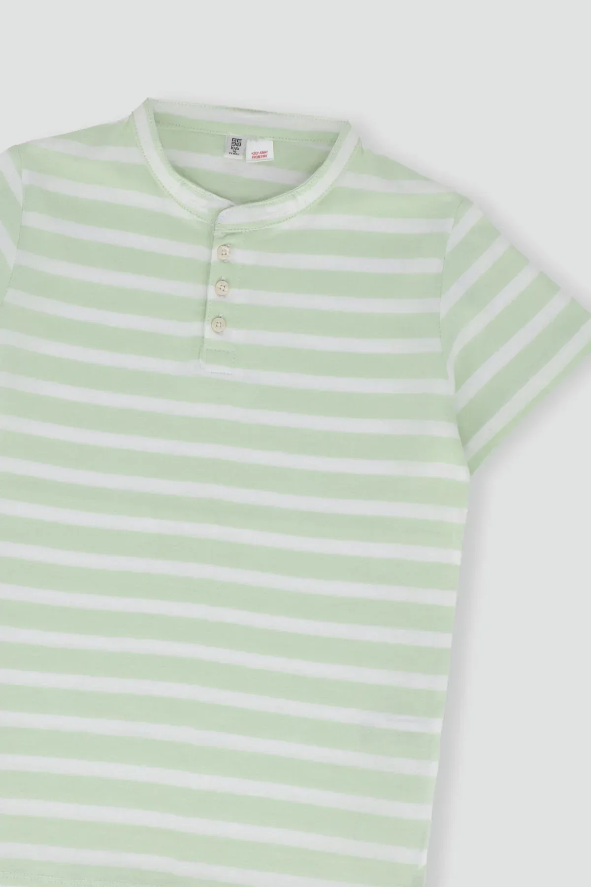 HENLEY COLLAR T-SHIRT FOR BOYS - Image 2