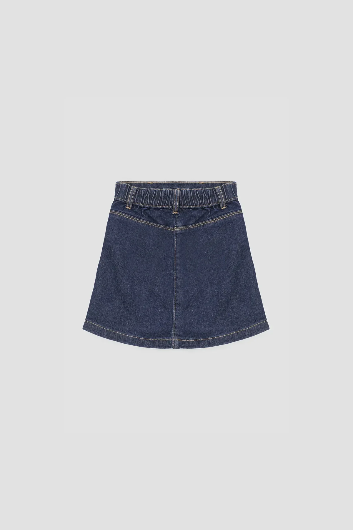 DENIM SKIRT FOR BABY GIRLS - DARK BLUE - Image 3