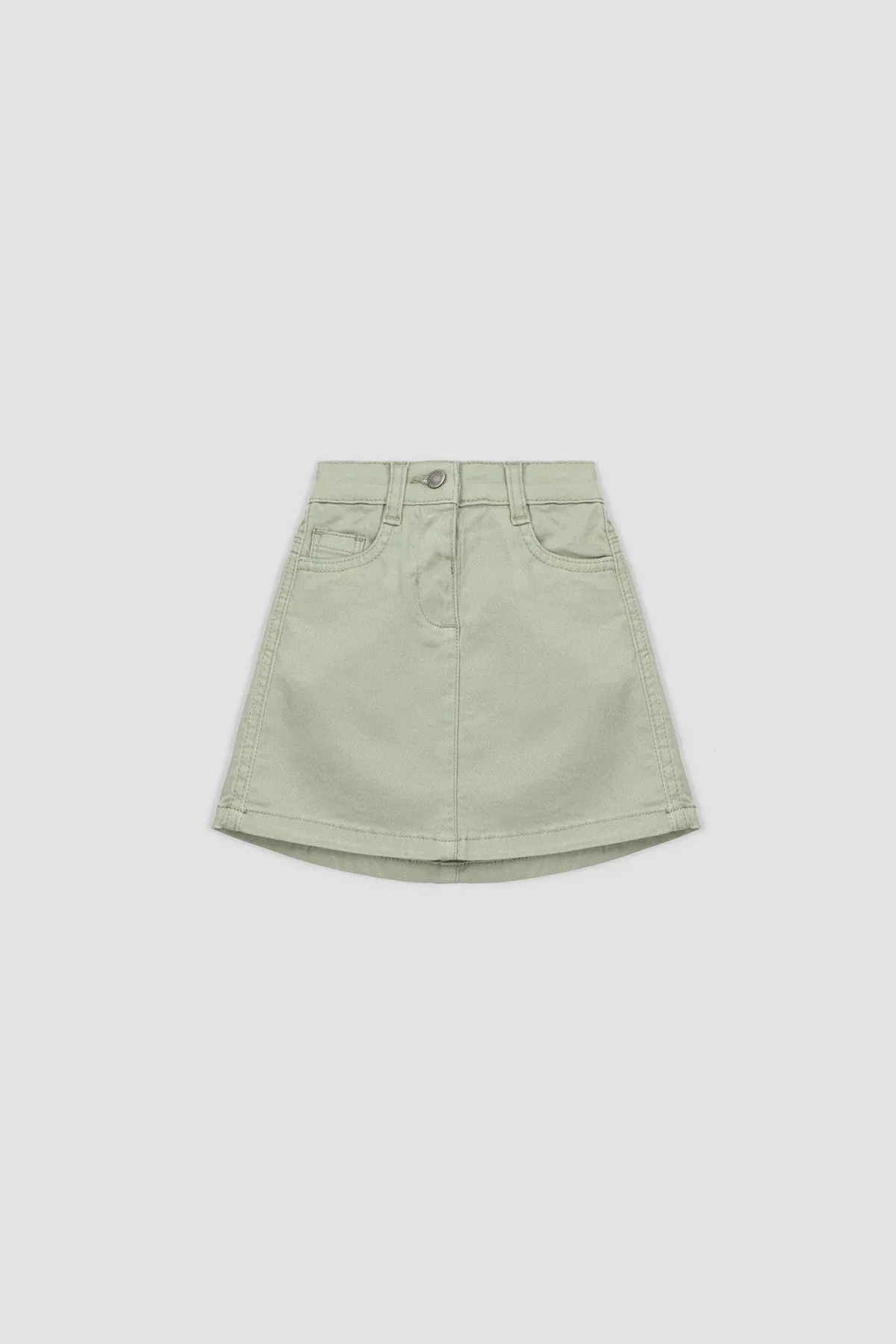 DENIM SKIRT FOR BABY GIRLS - GREEN