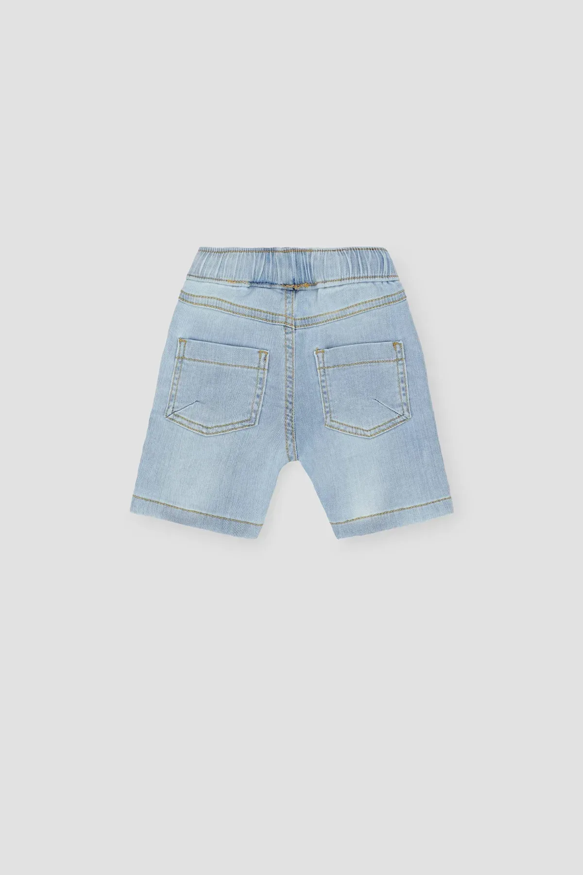 DENIM SHORT FOR BOYS - LIGHT BLUE - Image 3