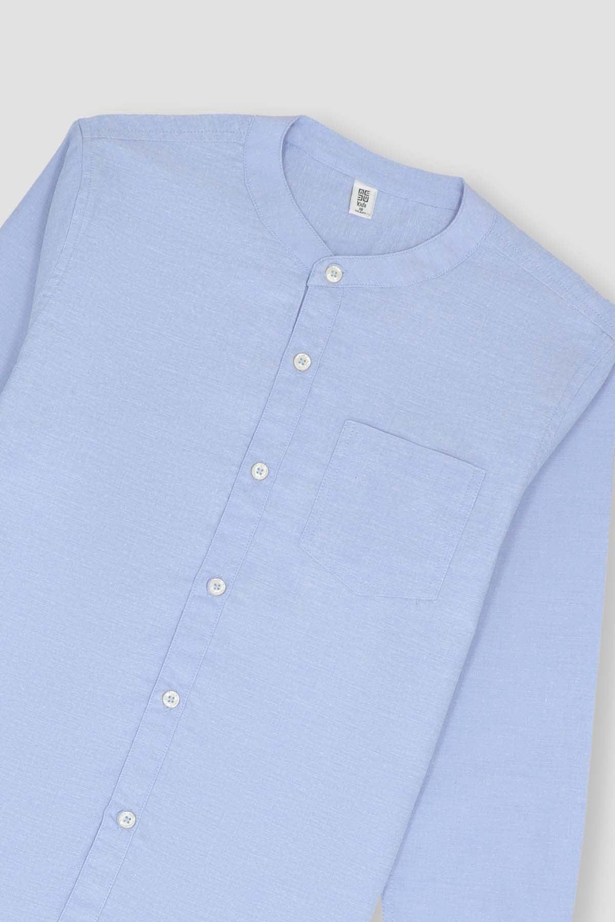 SOLID BUTTON DOWN SHIRT FOR BOYS - Image 2