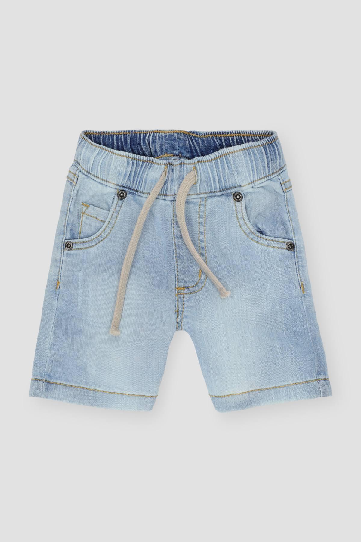 DENIM SHORT FOR BABY BOYS - LIGHT BLUE