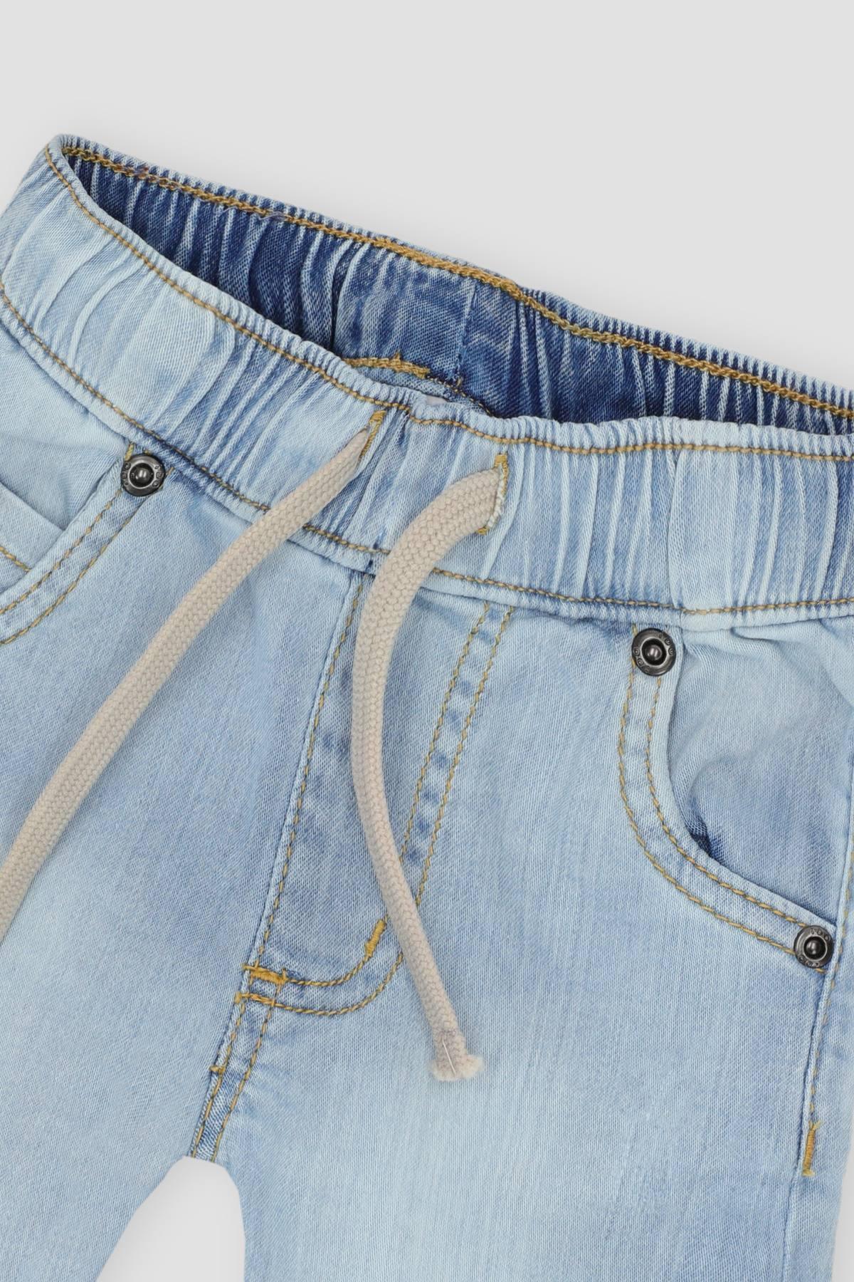 DENIM SHORT FOR BABY BOYS - LIGHT BLUE - Image 2