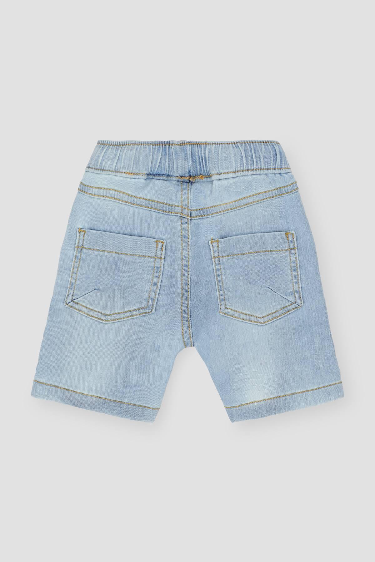 DENIM SHORT FOR BABY BOYS - LIGHT BLUE - Image 3