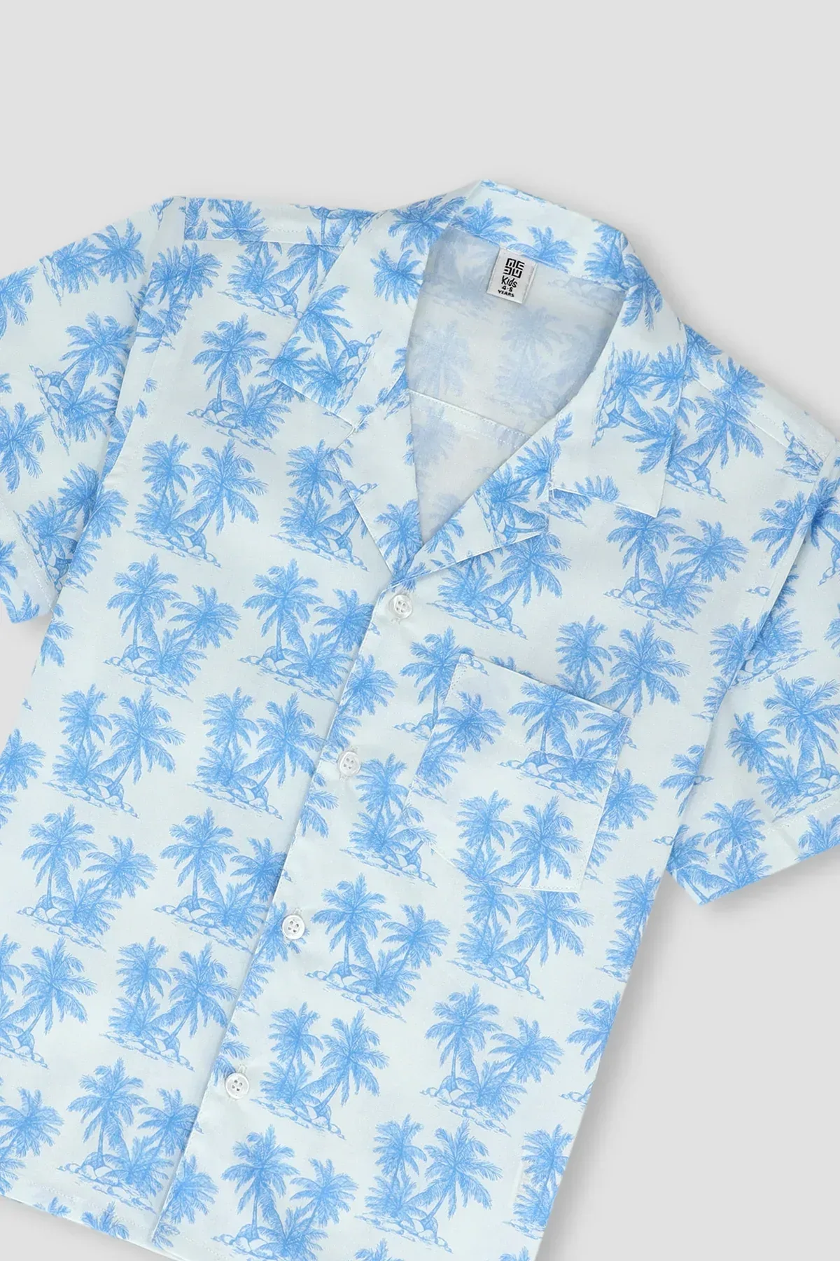 PRINTED BUTTON DOWN SHIRT FOR BABY BOYS - Image 2
