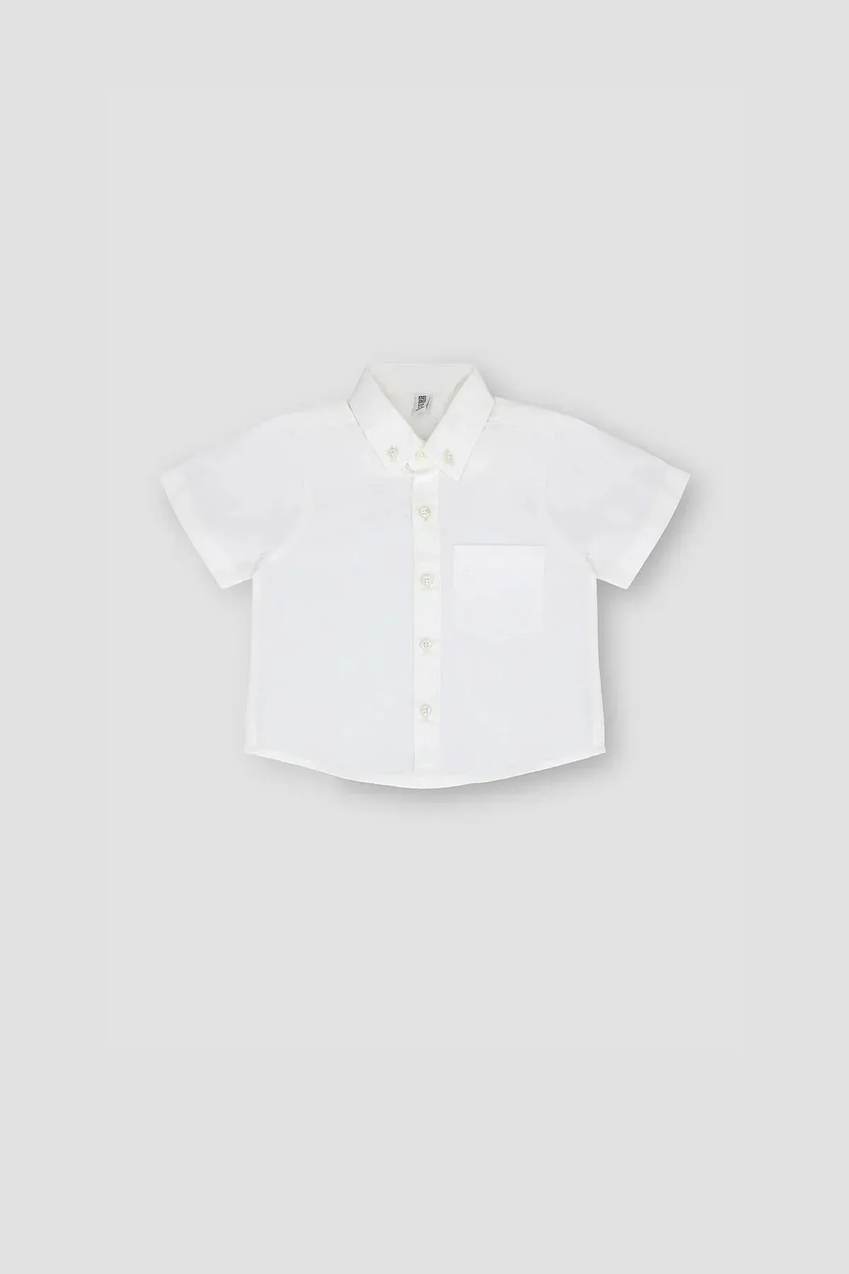 SOLID BUTTON DOWN SHIRT FOR BABY BOYS - WHITE