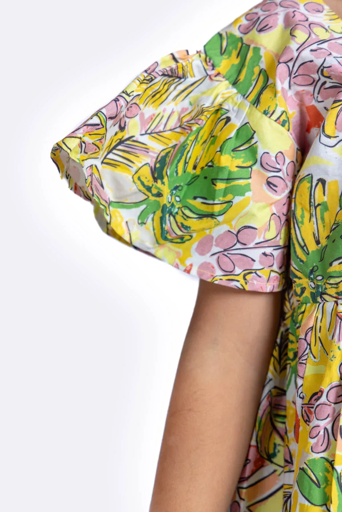 ALL-OVER PRINT DRESS FOR GIRLS - Image 2