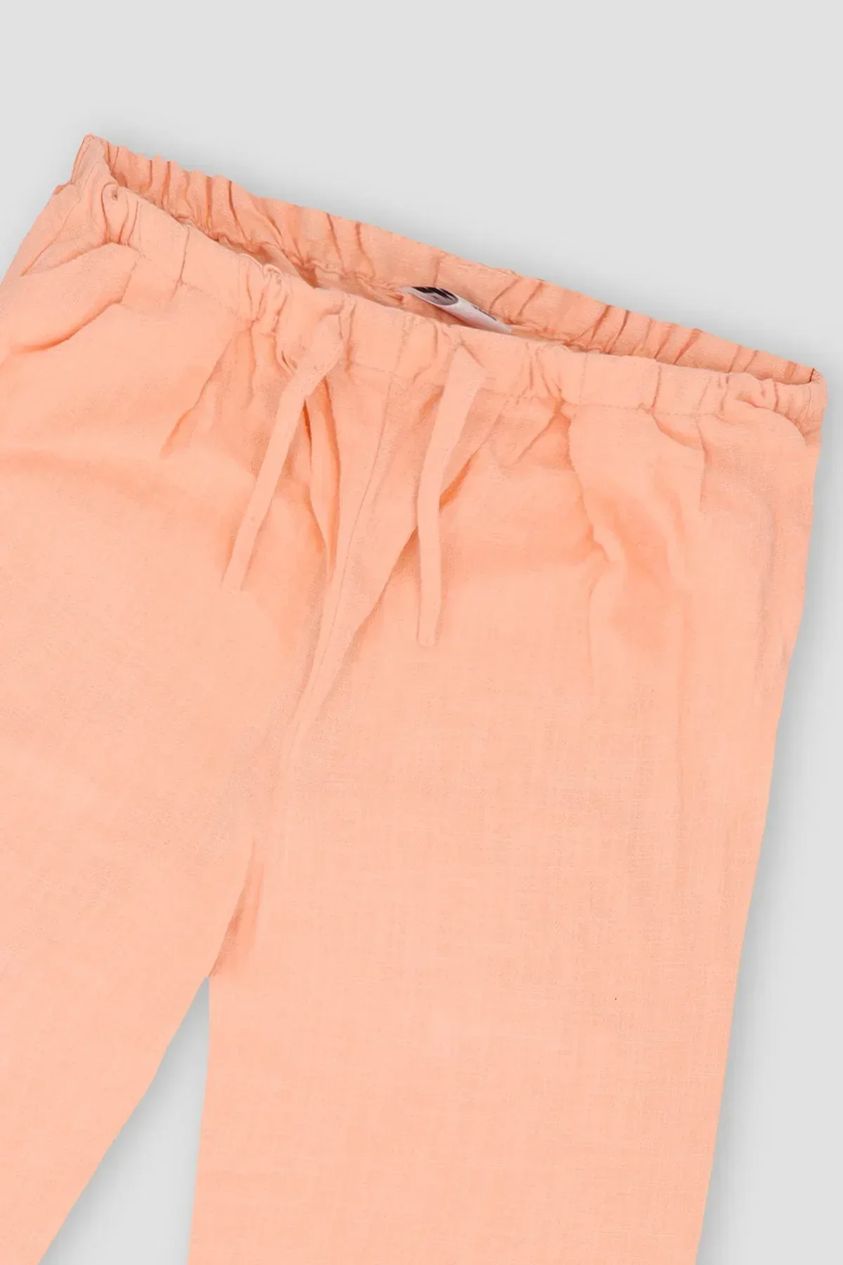 SOLID LINEN TROUSERS FOR GIRLS - Image 2