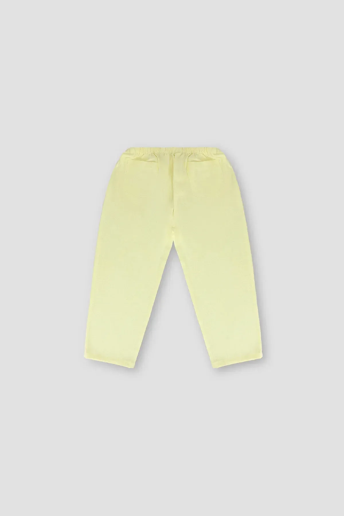 SOLID LINEN TROUSERS FOR GIRLS - Image 3