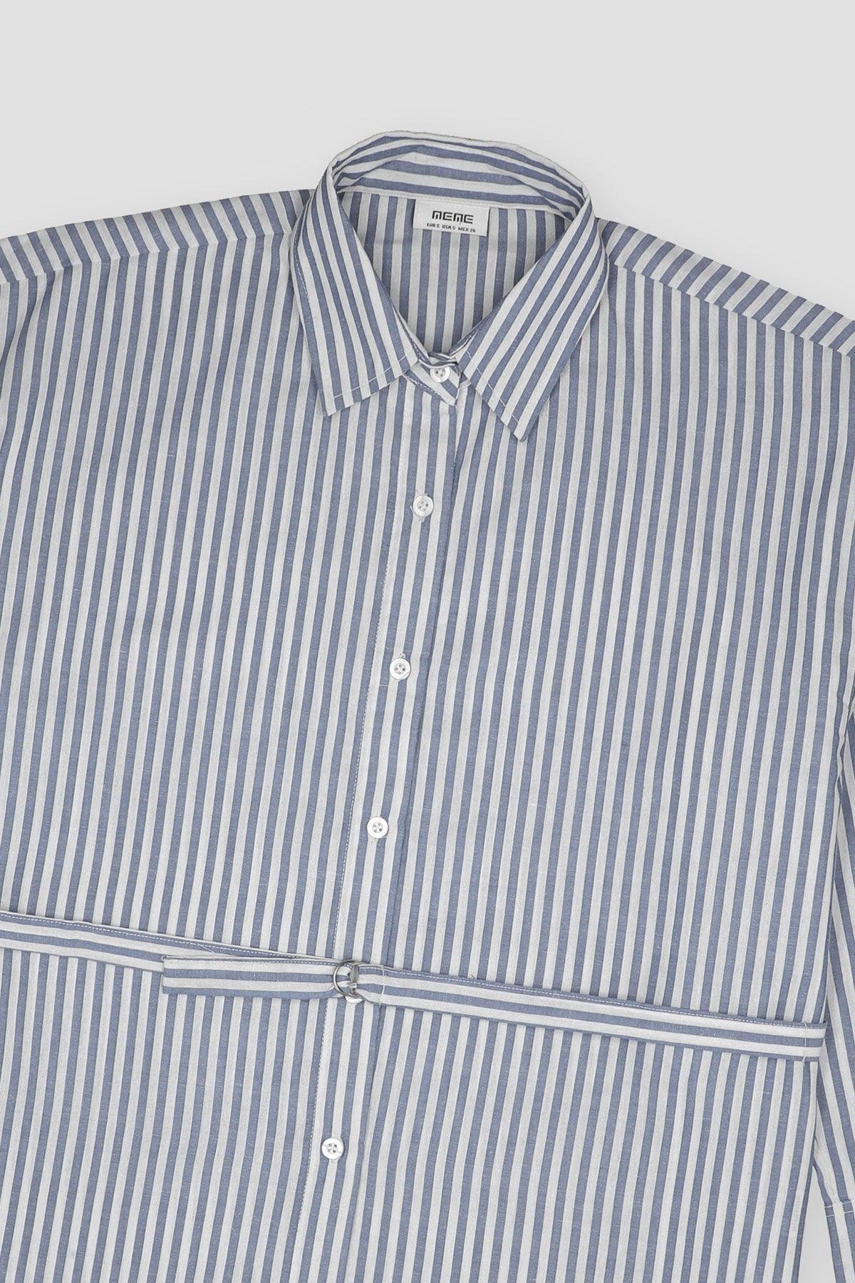 OVERSIZED STRIPED SHIRT FOR WOMENS - Image 2