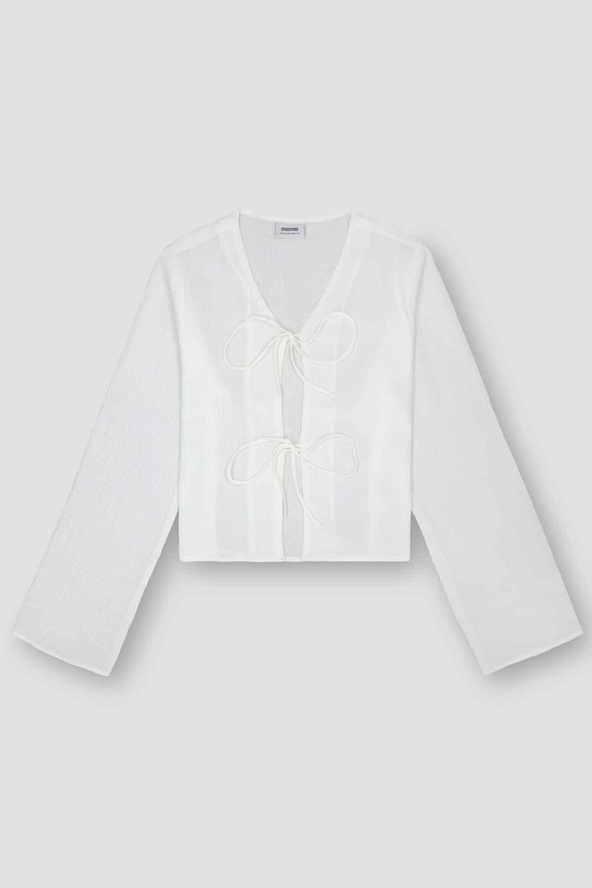 SOLID SHIRT FOR WOMEN - WHITE