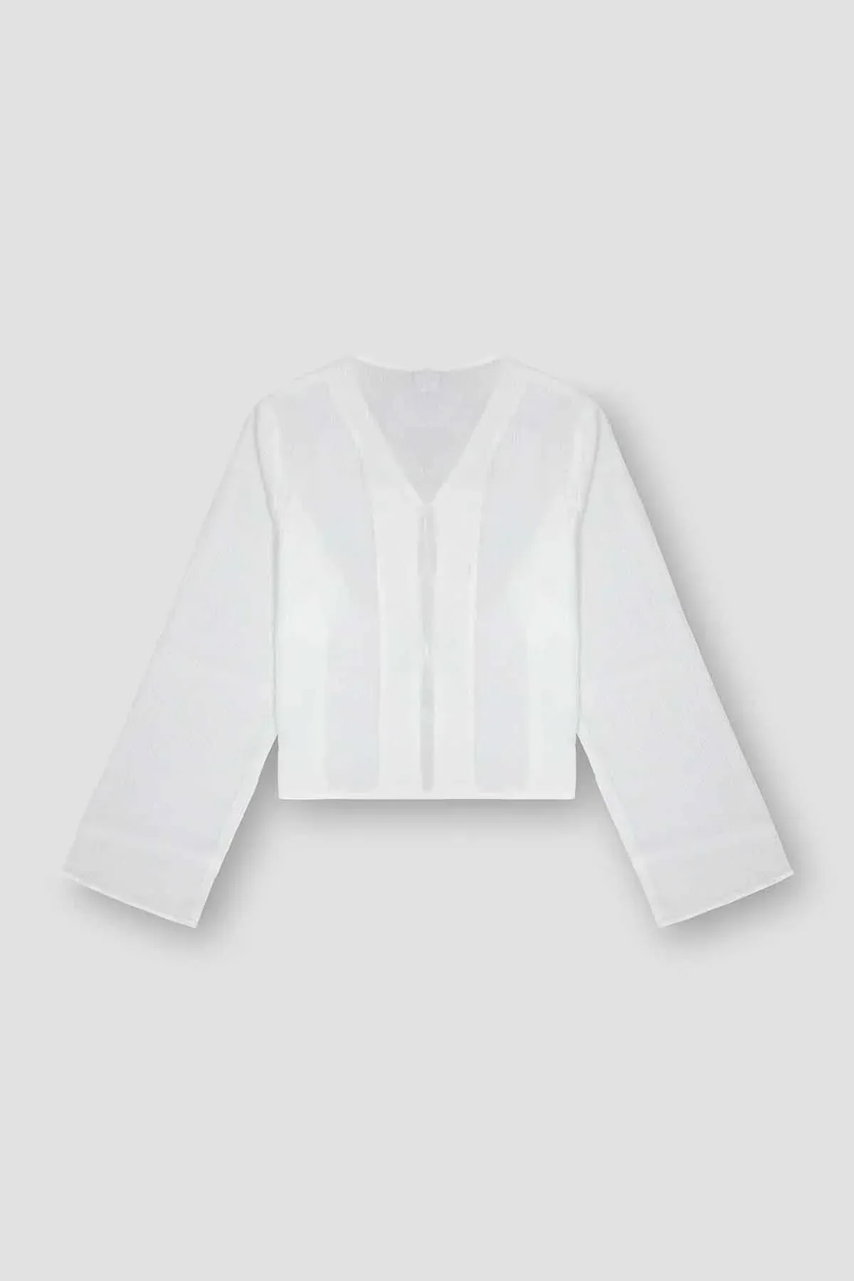 SOLID SHIRT FOR WOMEN - WHITE - Image 2