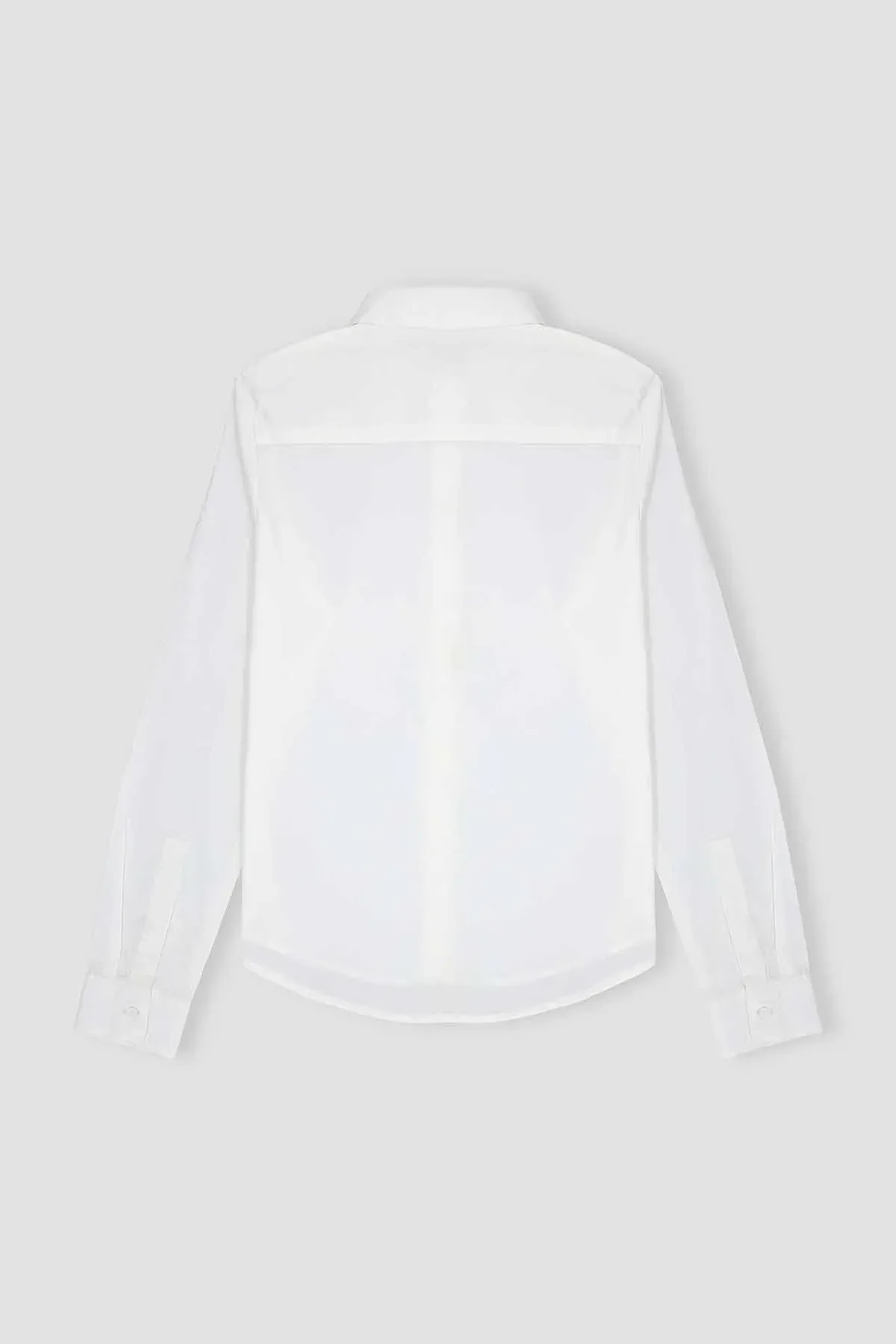 SOLID SHIRT FOR WOMEN - WHITE - Image 3