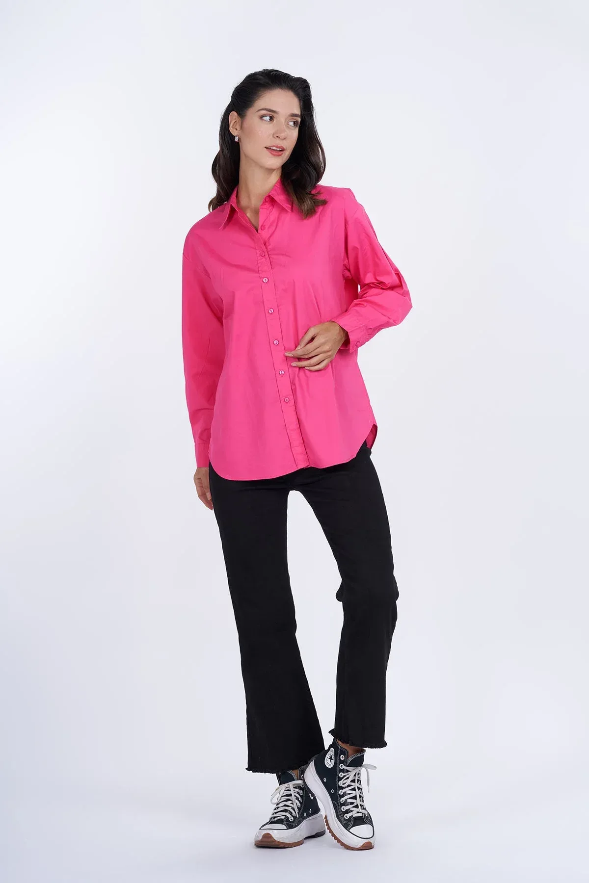 SOLID SHIRT FOR WOMEN