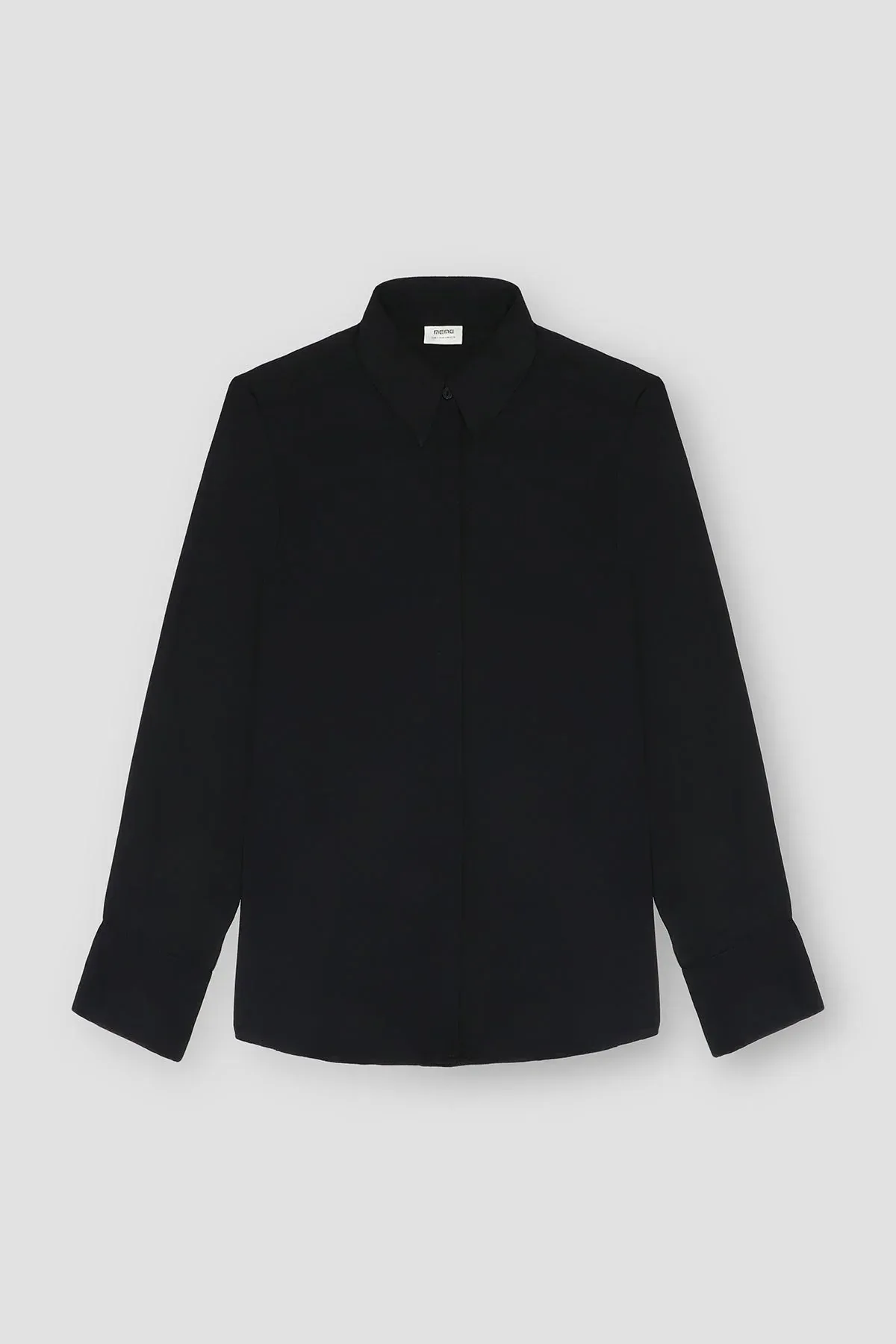 SOLID SHIRT FOR WOMEN - BLACK