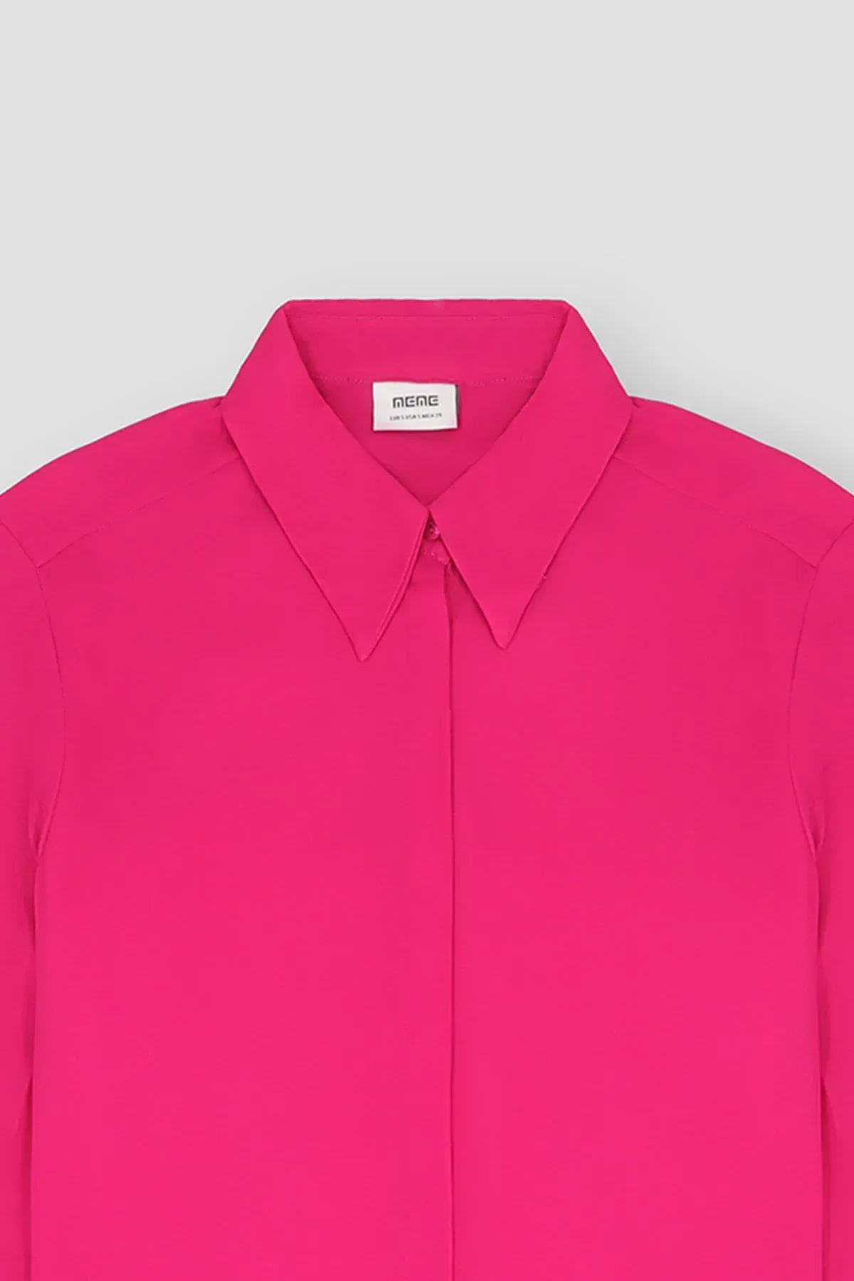 SOLID SHIRT FOR WOMEN - PINK - Image 3
