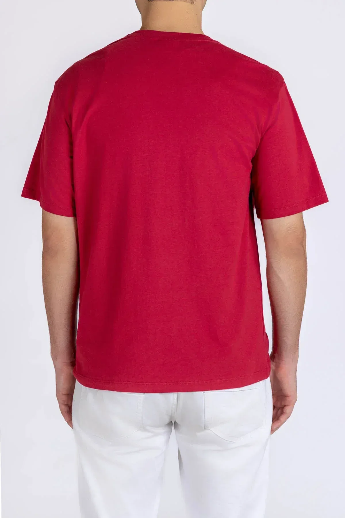PRINTED T-SHIRT FOR MEN - RUMBA RED - Image 2