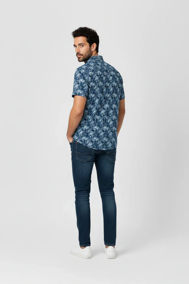 PRINTED HALF SLEEVE SHIRT FOR MEN - Image 2