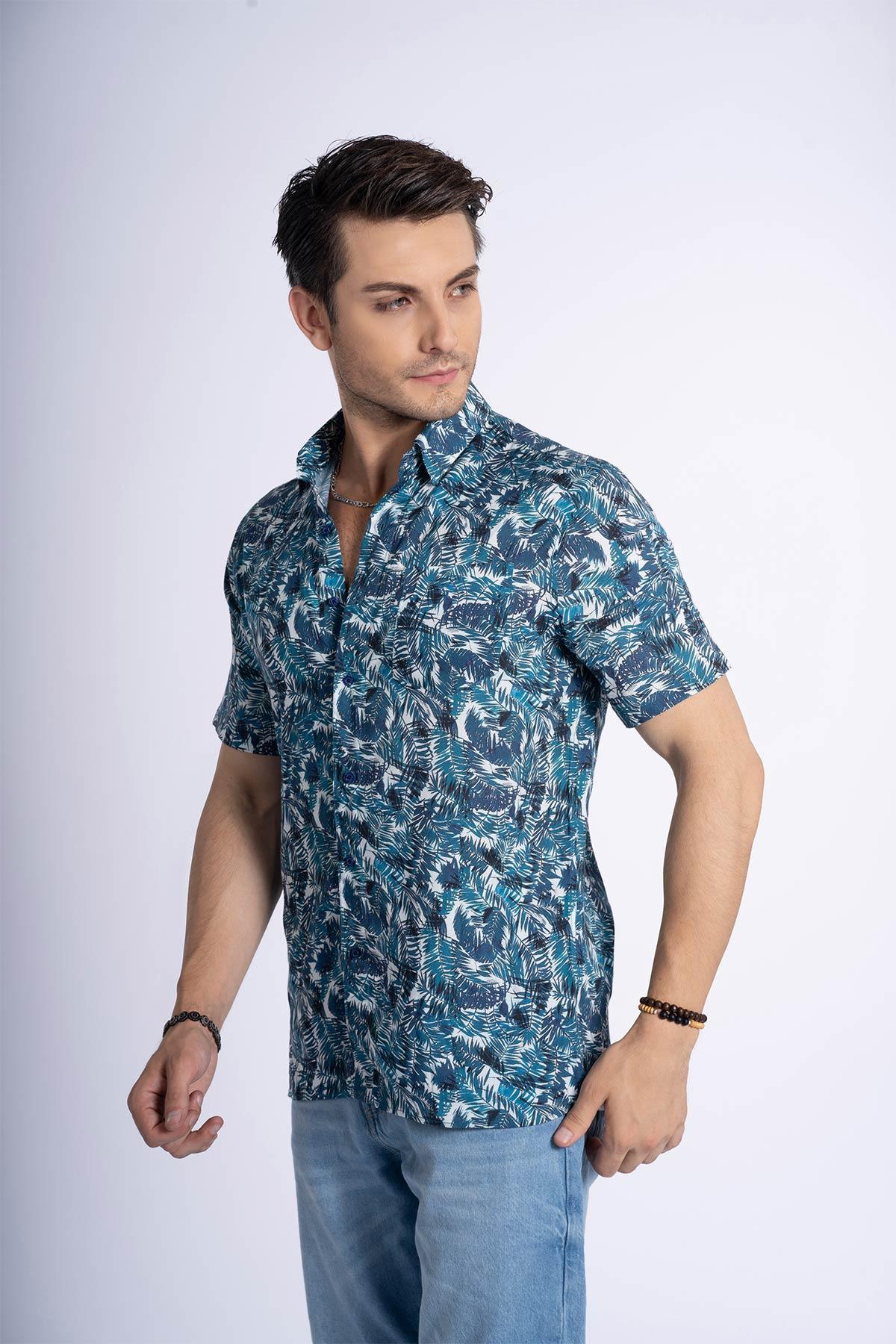 PRINTED HALF SLEEVE SHIRT FOR MEN - Image 4