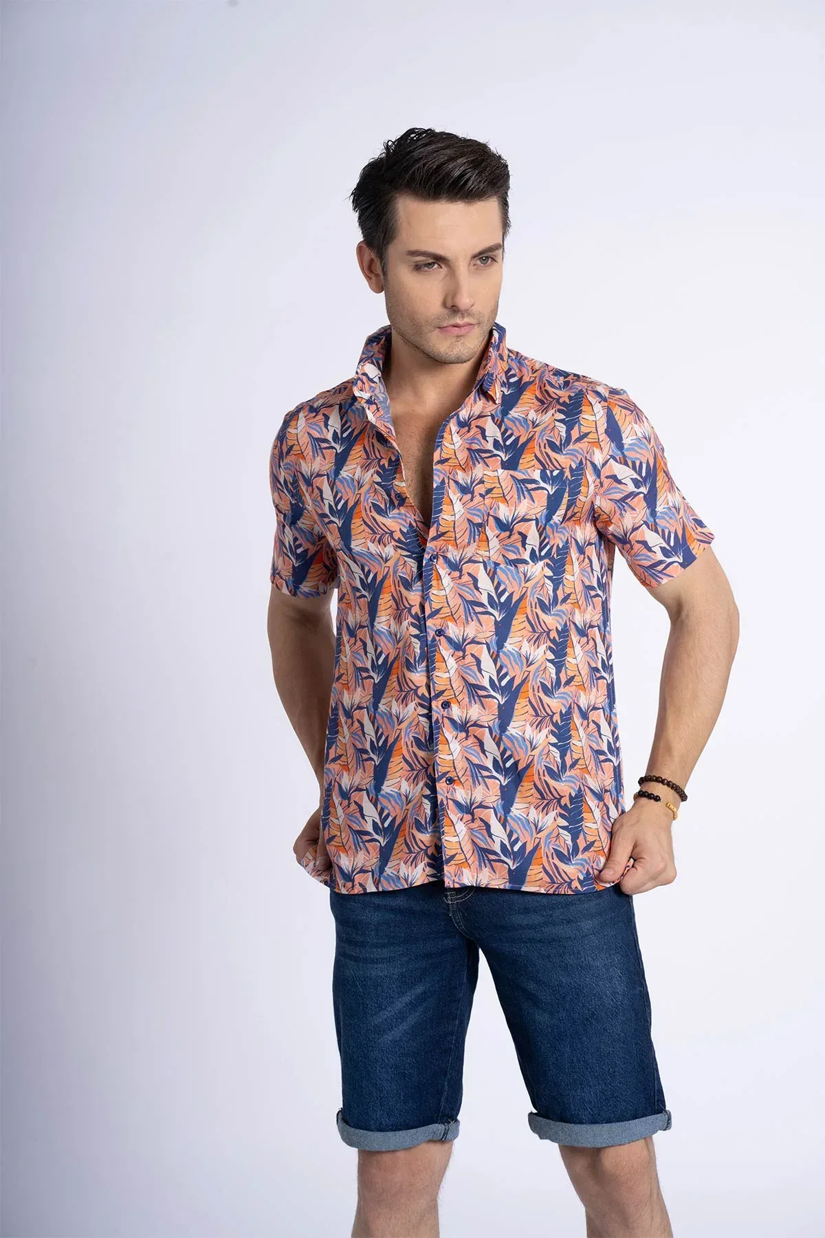 PRINTED HALF SLEEVE SHIRT FOR MEN