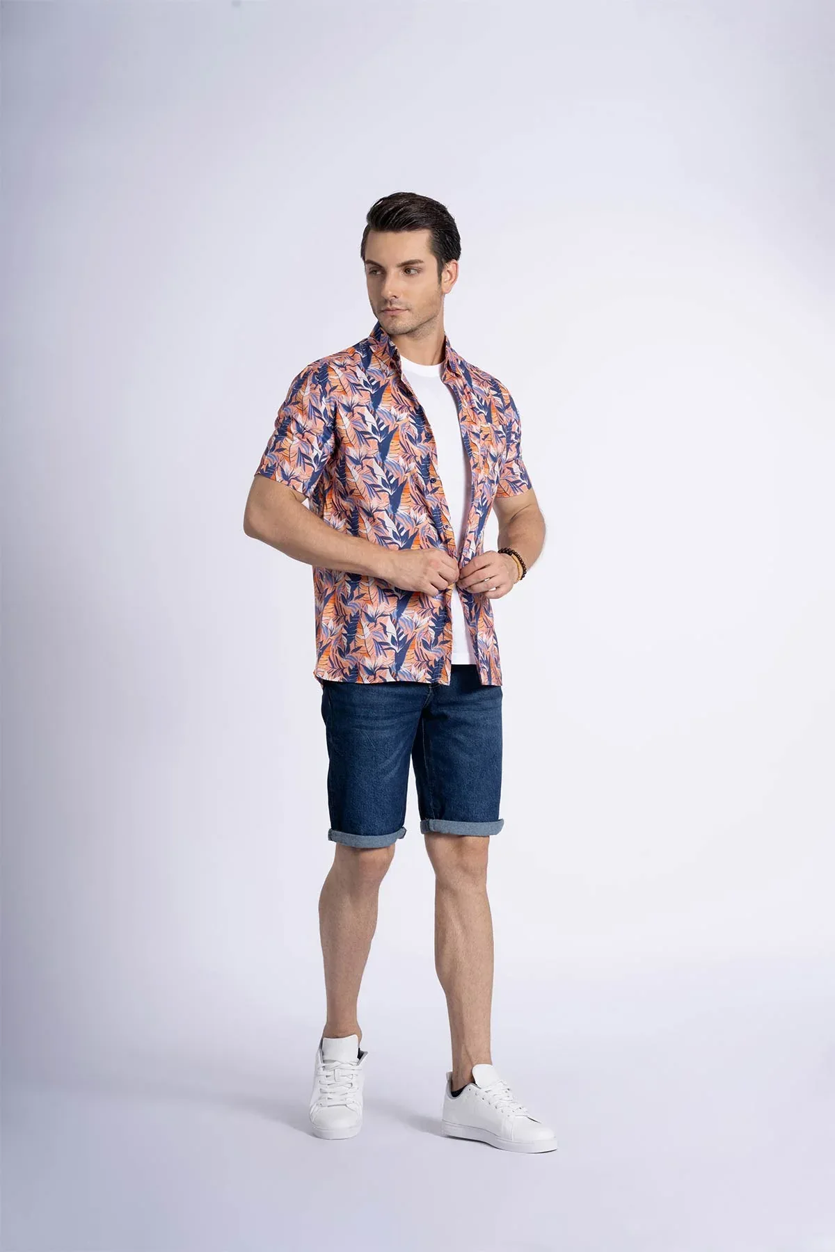 PRINTED HALF SLEEVE SHIRT FOR MEN - Image 4