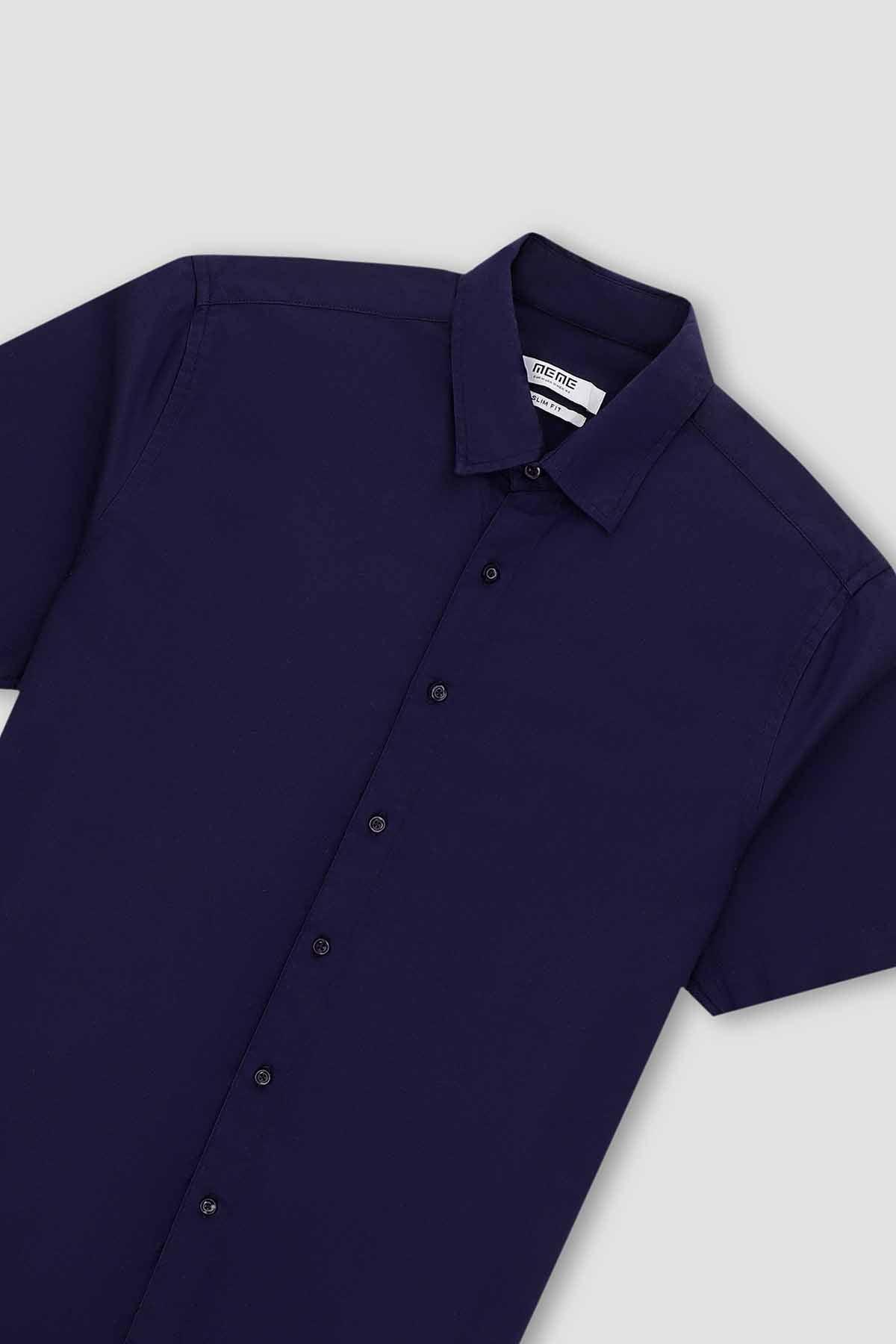 SOLID HALF SLEEVE SHIRT FOR MEN - HAITI - NEW ARRIVAL - Image 3