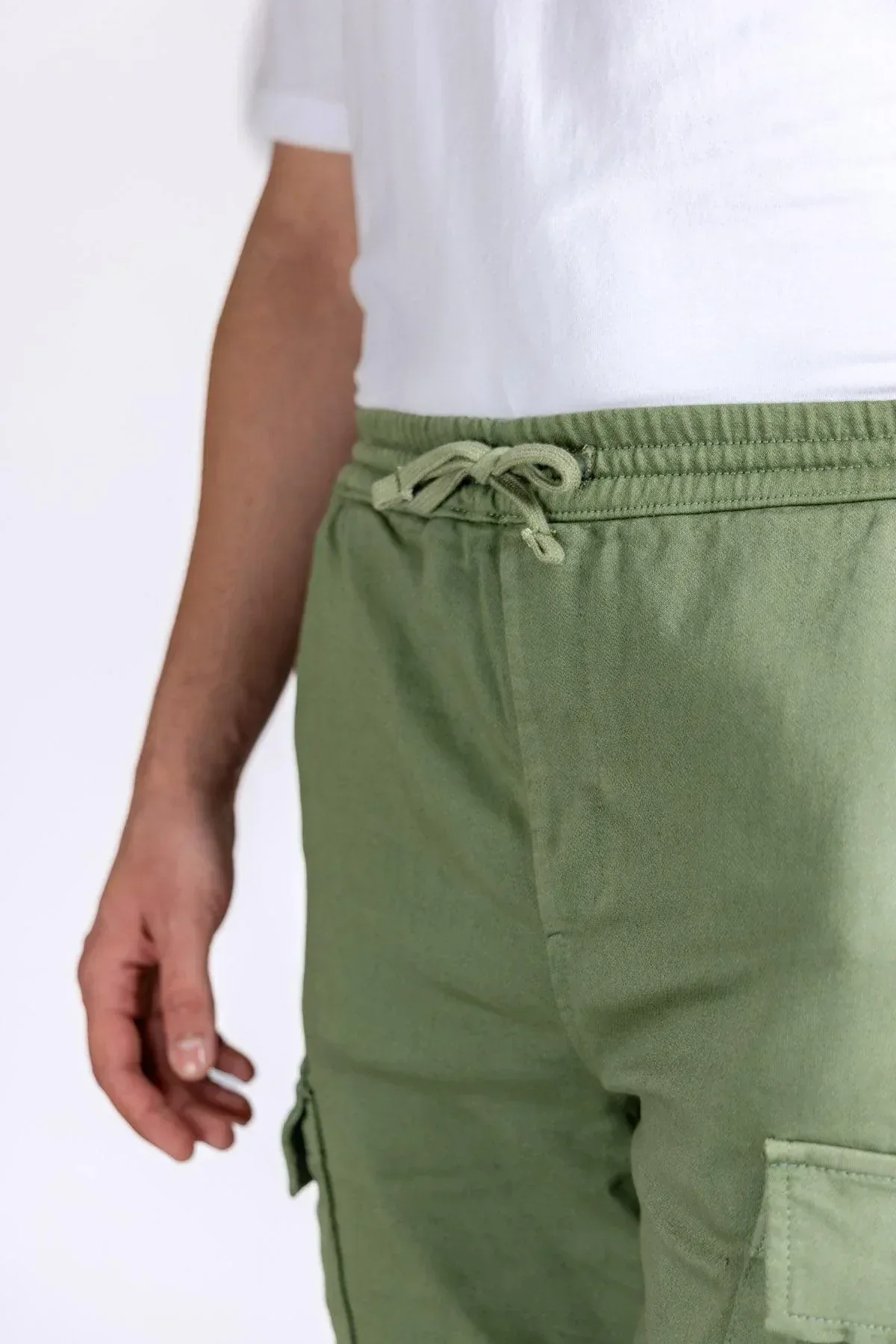 CARGO TROUSER FOR MEN - DARK GREEN - Image 3