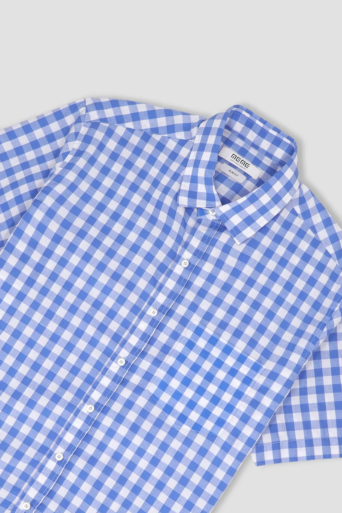 CHECK HALF SLEEVE SHIRT FOR MEN - Image 3