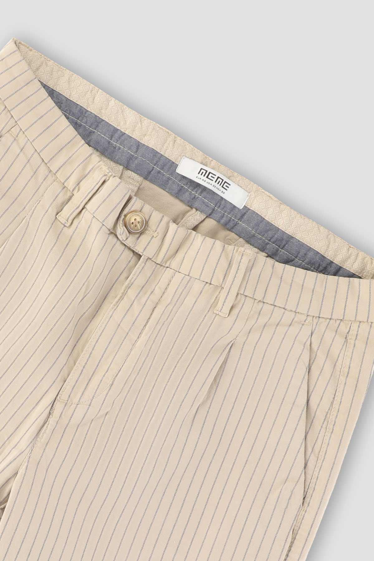 STRIPE SHORT FOR MEN - BEIGE - Image 2