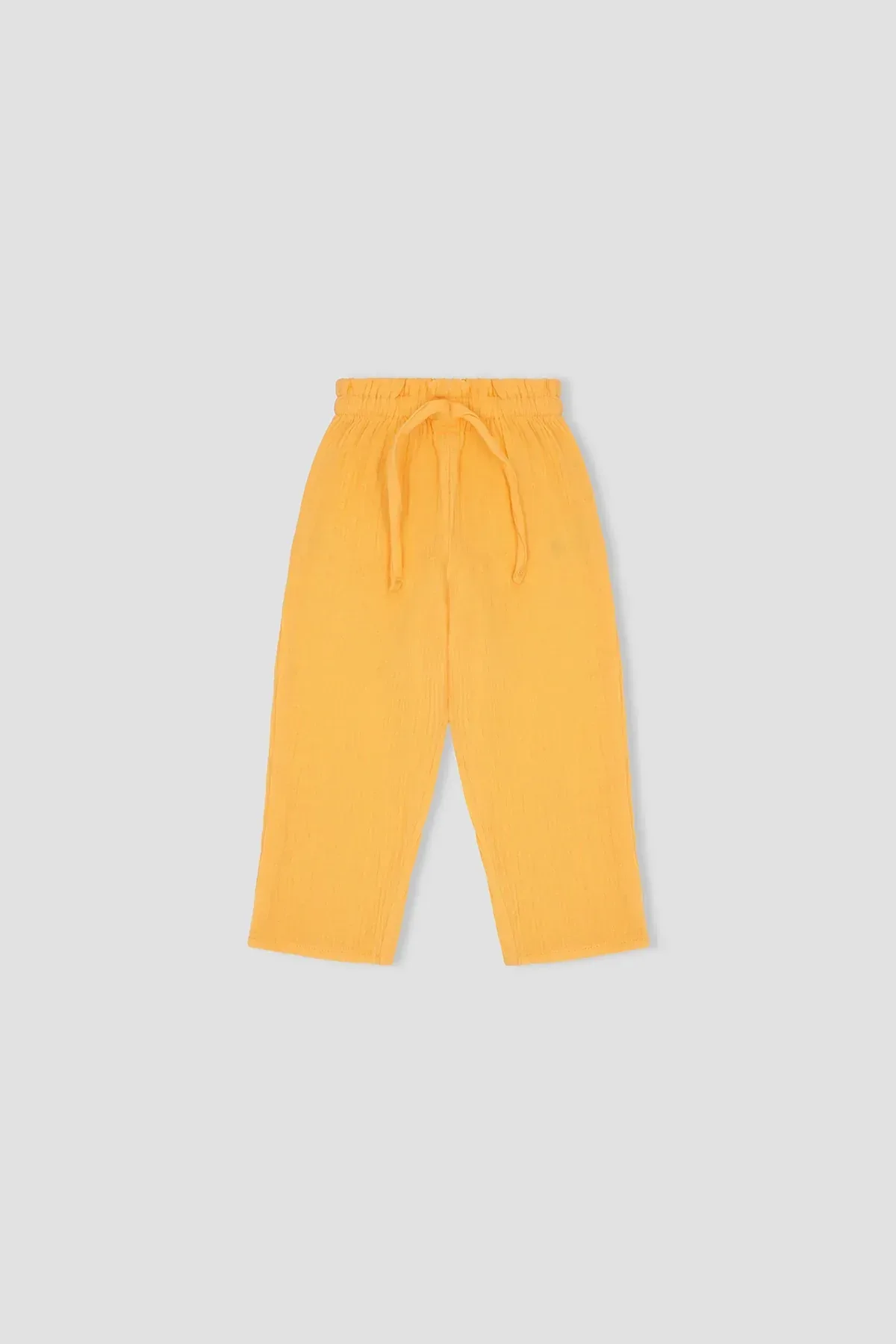 ELASTICATED STRAIGHT FIT TROUSERS