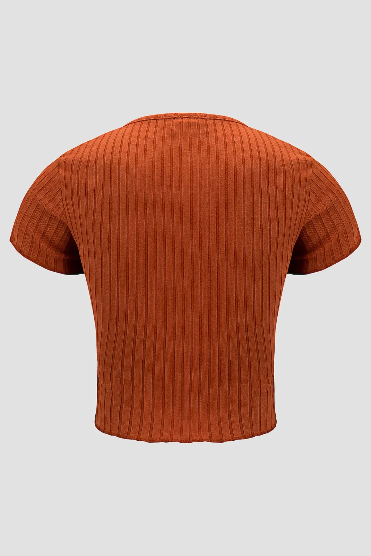 SOLID T-SHIRT FOR WOMEN - CLAY - Image 3