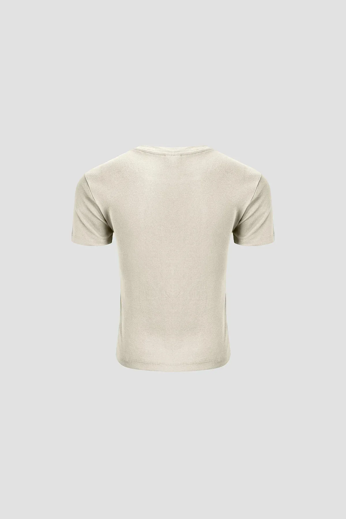 CREW NECK SOLID T-SHIRT FOR WOMEN - Image 3