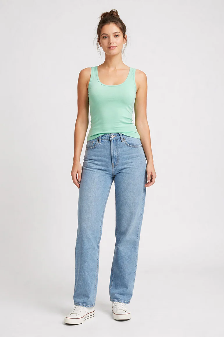 SOLID TANK TOP FOR WOMEN
