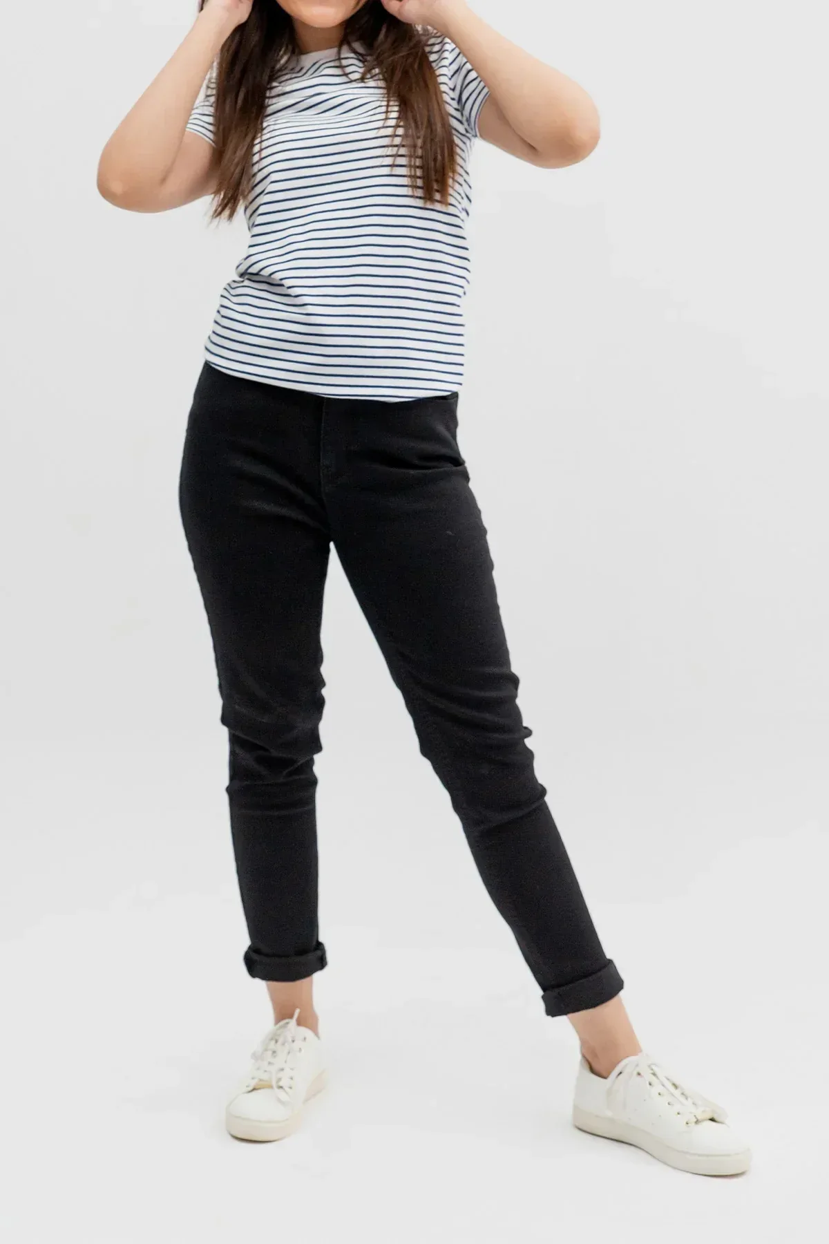 STRIPE T-SHIRT FOR WOMEN - WHITE