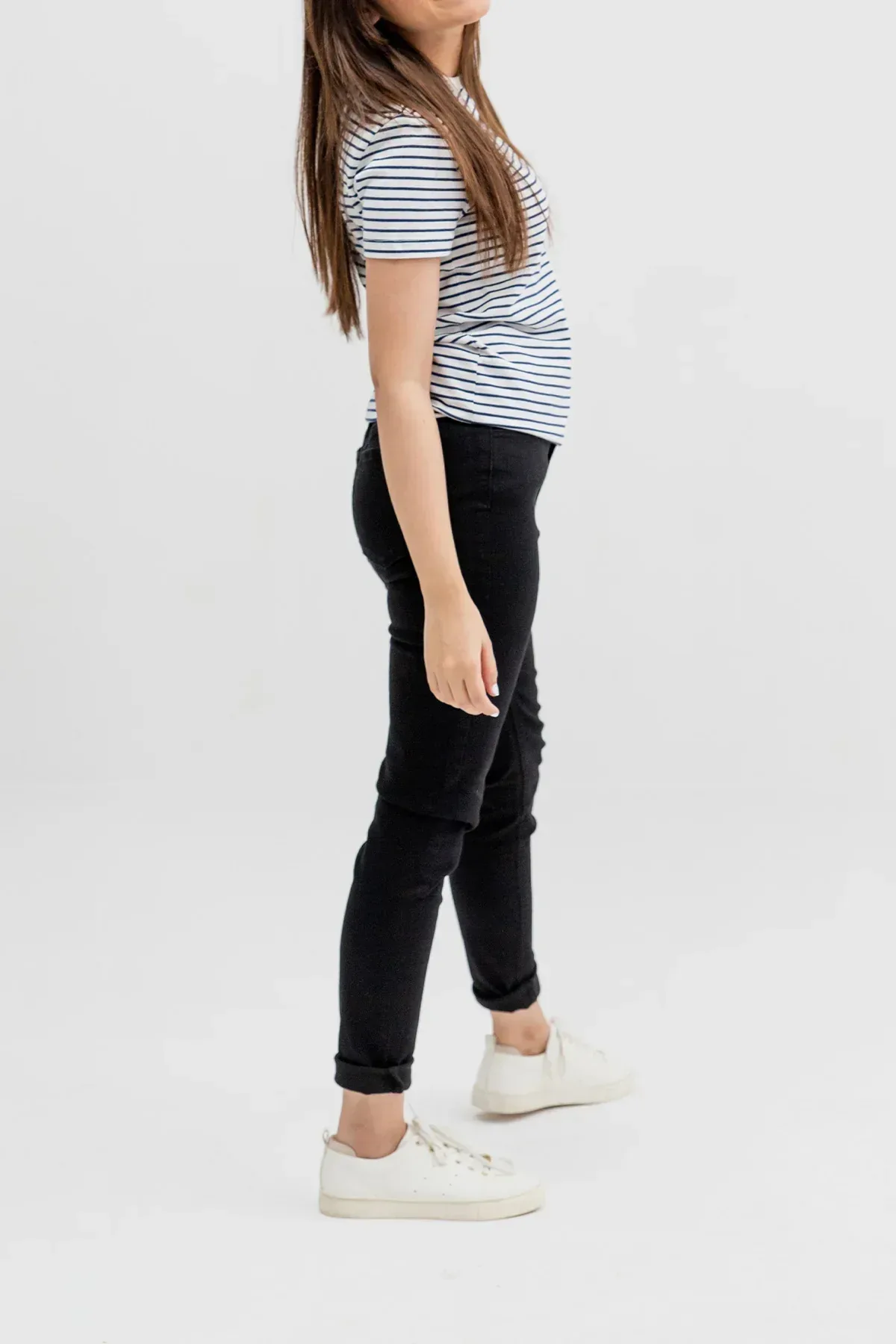 STRIPE T-SHIRT FOR WOMEN - WHITE - Image 3