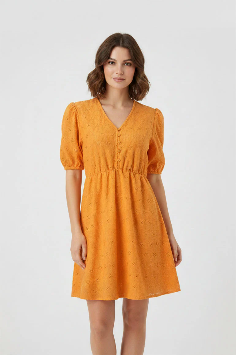 EMBROIDERED DRESS FOR WOMEN