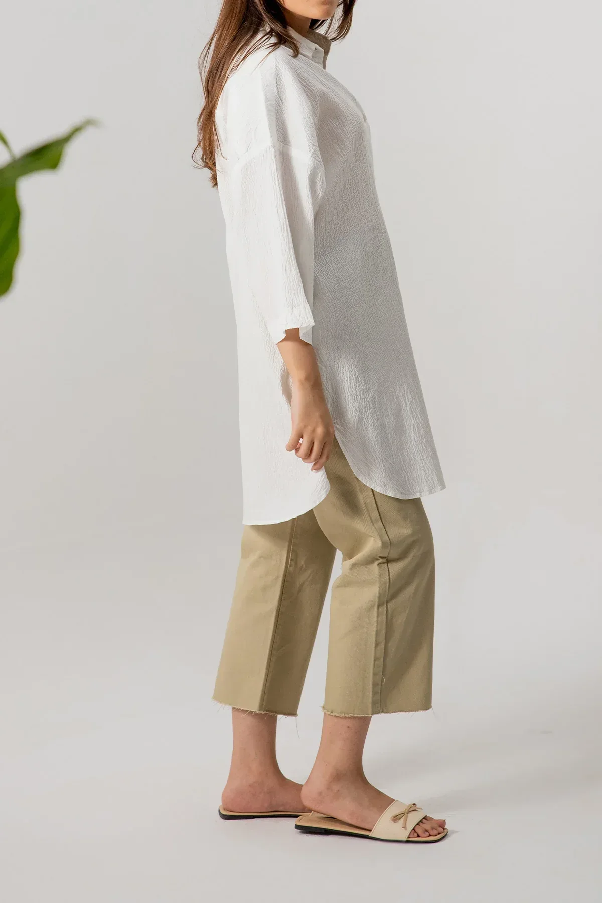 BASIC LONG SHIRT FOR WOMEN - Image 2
